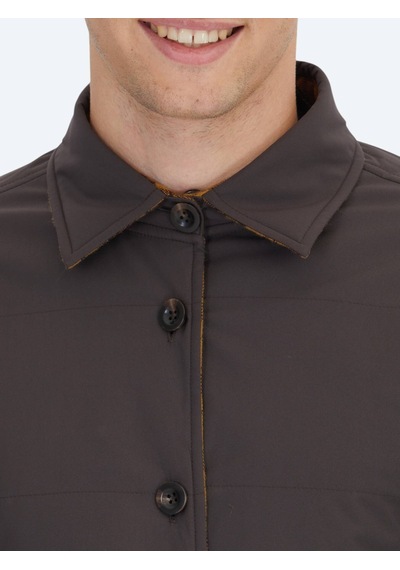 Kip Kahverengi Regular Fit Kapüşonlu Casual Dokuma Mont Kahverengi
