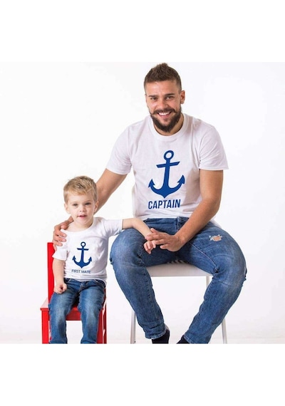 Captain First Mate Baba Oğul Giyim Tişört