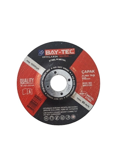 Bay Tec Çapak Alma Taşı 115 Mm Taşlama 5 Adet