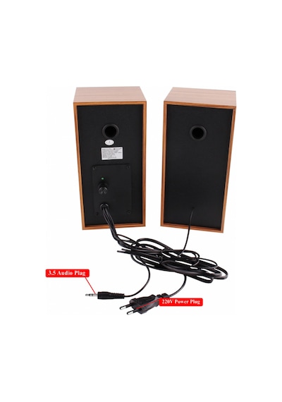 Concord C-8007 Usb Ahşap Desen Pc Hoparlör Subwoofer Ses Sistemi