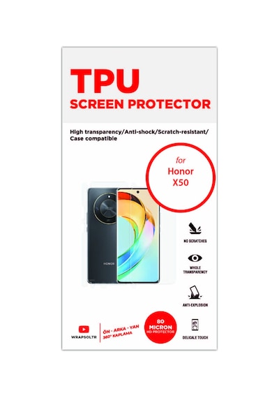 Honor X50 Full Body 360 Derece Kaplama Ön Arka Ve Yan Hd Film
