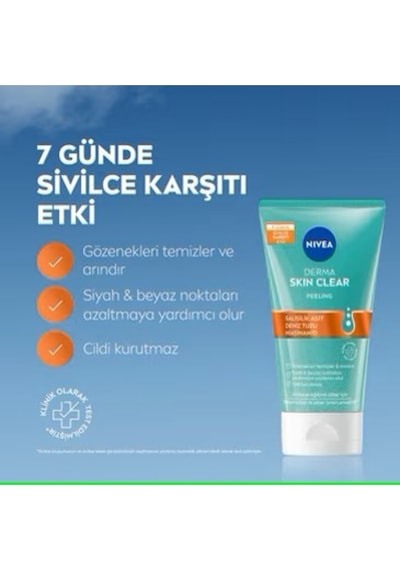 Derma Skin Clear Sivilce Karşıtı Peeling