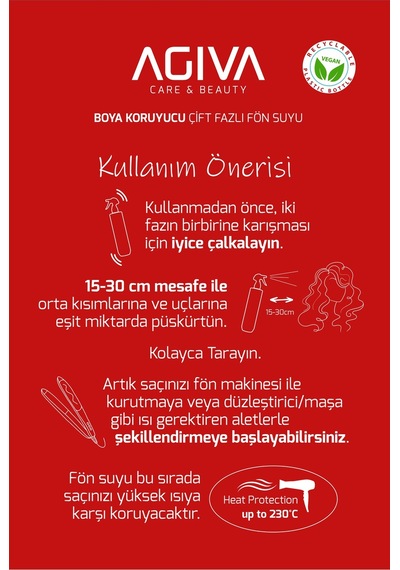 Boya Koruyucu Elektriklenme Önleyici Çift Fazlı Fön Suyu