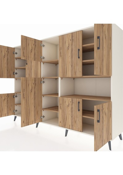 Hyperion Dolap 14 Raflı 10 Kapaklı 220x44x163 Aytaşı-çam Atlas Çam - Aytası Hyperion Dolap 14 Raflı 10 Kapaklı 220x44x163 Aytaşı-çam Atlas Çam - Aytası