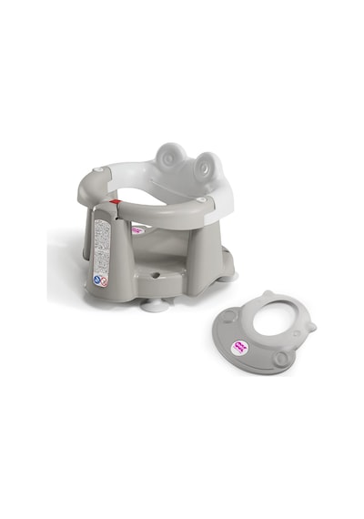 Okbaby Bebek Banyo Seti Crab Banyo Oturağı + Hippo Duş Şapkası A.gri