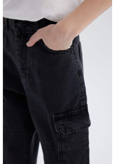 DeFacto Erkek Çocuk Kargo Fit Jean Pantolon C7447A825SPNM40