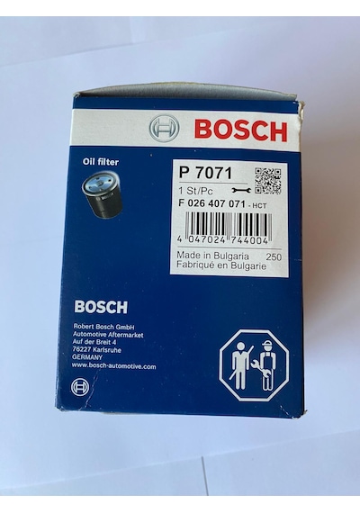 Bosch F026407071 Yağ Filtresi Antara 07-17 Captiva Cruze Epica Lacetti Nubira 1.4 16v 2.0 Cdtı 2.0d 93743595 93745425