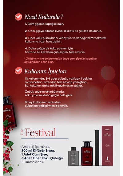 Şık Ve Dekoratif, Çubuklu Oda Kokusu - Difüzör Kundal Scent Of Moment Diffuser 200ml Festival Meyveli