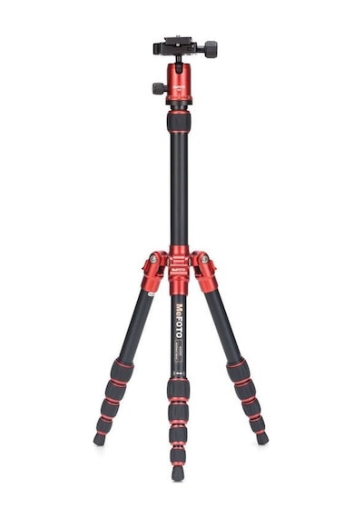 Benro Mefoto A0350Q0R Backpacker Travel Tripod Kit (Red)