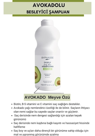 Family Fresh Kuru Saçlara Özel Avokadolu Şampuan 750ml