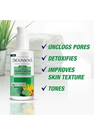 S Orijinal Witch Hazel Clearing Toner Okaliptüslü Serum 100 Doğal Damıtılmış Cadı Fındığı Alkolsüz Cilt Tem