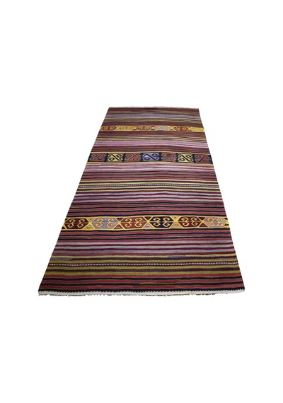Zehra Abla Halı El Dokuma Seçkin Sivrihisar Eskişehir Yün Kilim 7469 Çok Renkli