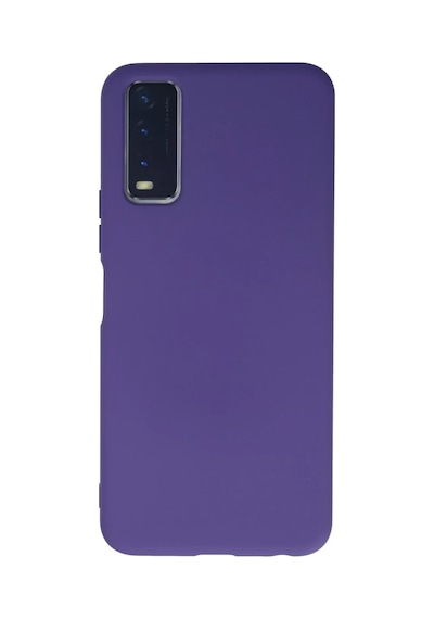 Vivo Y11s Uyumlu Kılıf Nano İçi Kadife Silikon - Mor