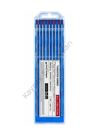 Kırmızı Tungsten Elektrod Argon İğnesi 2.0x175 Mm - 1 Adet