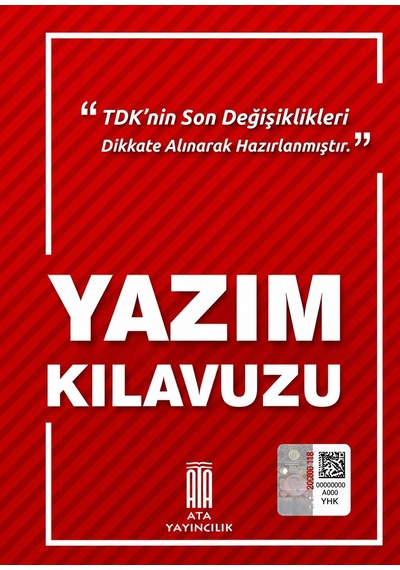 Ata Yayıncılık Yazım Kılavuzu (Karton Kapak)