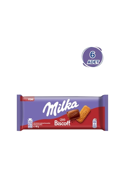 Milka Biscoff Tablet Çikolata 90 G - 6 Adet