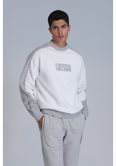 Lufian Vıler Erkek Sweatshirt Beyaz Beyaz 112030148100500 Beyaz