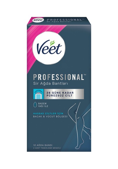 Veet Professional Ağda Bantları Hassas Ciltler 12'li - 8 Adet Tarı
