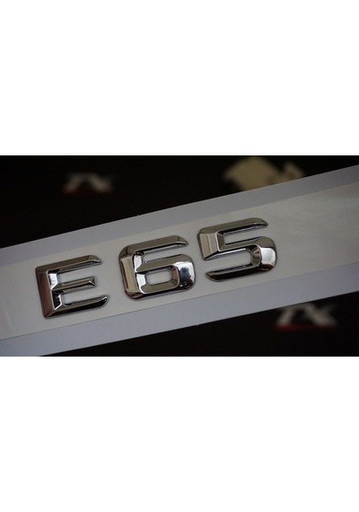 E65 Bagaj Krom Metal 3M 3D Yazı Logo