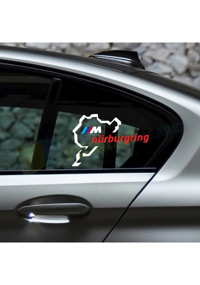 Bmw M Logo Nürburgring Oto Sticker Arma Araba Yapıştırma Etiket