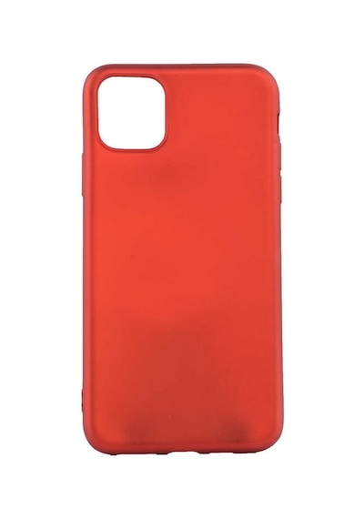 Noktaks - Apple Uyumlu iPhone 11 Pro - Kılıf Mat Soft Premier Silikon Kapak - Kırmızı