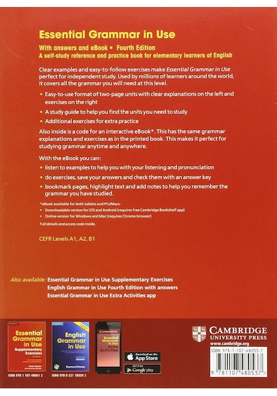 Essential Grammar İn Use With Answers And Interactive Ebook: A Self-study Reference And Practice Book For Elementary Learners Of English