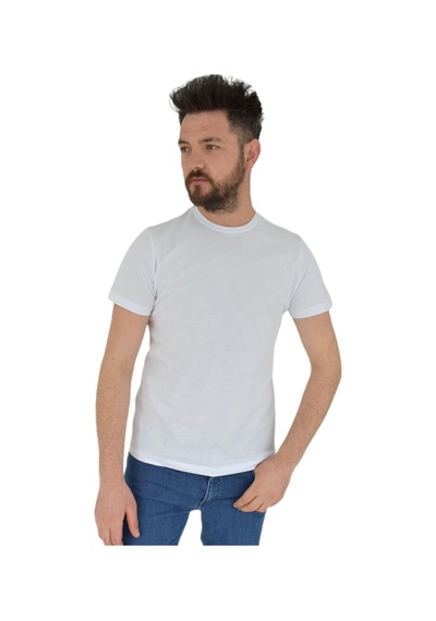 Erkek Sıfır Yaka Tişört Penye Bgl-st02799 001