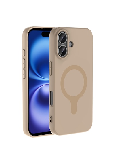 iPhone Uyumlu 16 Kılıf M-safe Şarj Özellikli Klfs Aris Silikon Kapak - Sarı