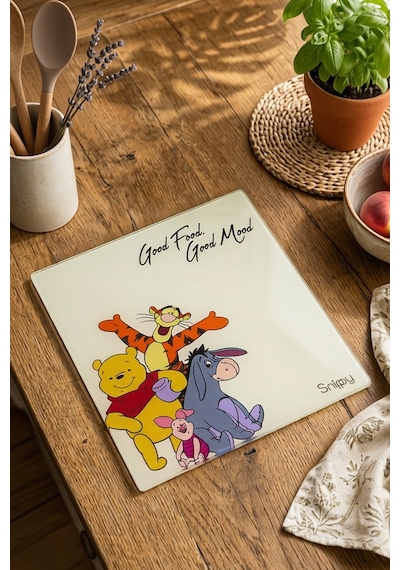 Snippy Pooh - Cam Kesme Tahtası Cam Kesim Panosu Dekoratf Cam Kesim Tablası 29 X 34 Cm Çok Renkli