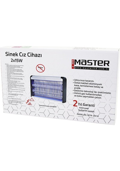 2 Ledli Sinek Öldürücü Cız Cihazı 30wyapışkanlı 47.5x9x5x29cm100m2 Etkinlik Alanı Mtr-2x15y 5264