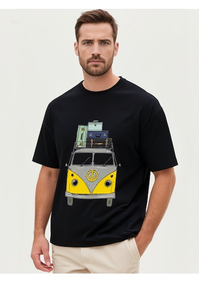 Volkswagen Oversize Unisex T-shirt Siyah