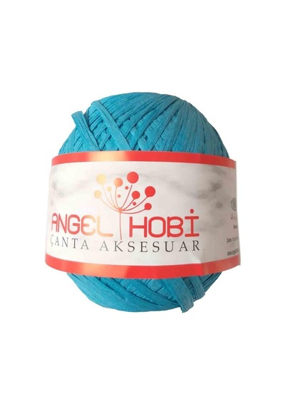 Angel Çanta Aksesuar Bobin Rafya 150 Gr Turkuaz No:7