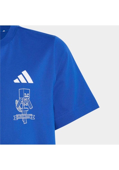Adidas Minecraft Çocuk Mavi Tişört Kh3201