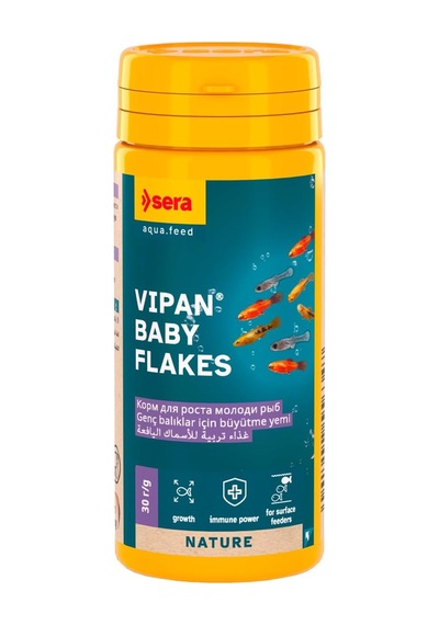 Vipan Baby Flakes Pul Yavru Balık Yemi 50 Ml 30 Gr