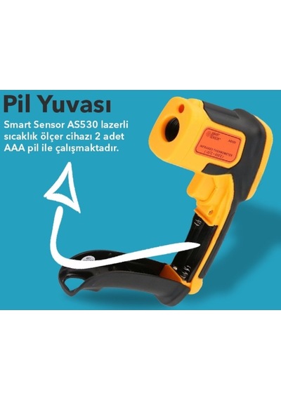 Smart Sensor As530 Hassas Sıcaklık Ölçme Cihazı-550 C