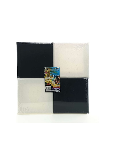 Magic Art Black Edition Siyah Beyaz Dörtlü Tuval 220 Gr 10x10 Cm T1010s