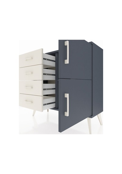 Arges Şifonyer Tek Raflı 4 Çekmeceli 2 Kapaklı 88x30x80 Antrasit-antrasit/aytaşı Antrasit/aytaşı Arges Şifonyer Tek Raflı 4 Çekmeceli 2 Kapaklı 88x30x80 Antrasit-antrasit/aytaşı Antrasit/aytaşı
