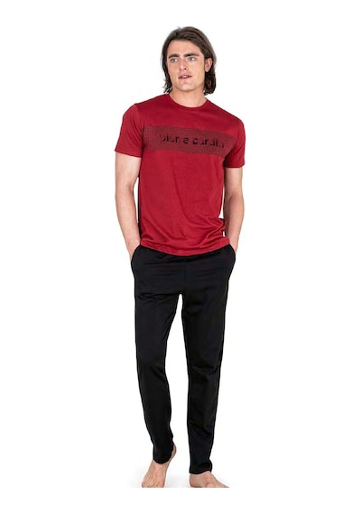 6050 Erkek Kısa Kollu Penye Pijama Takımı-bordo Bordo 6050 Erkek Kısa Kollu Penye Pijama Takımı-bordo Bordo