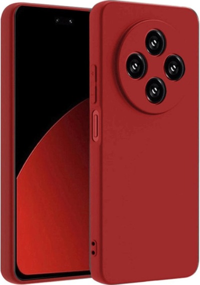 Xiaomi Redmi 14c Uyumlu Kılıf Nano İçi Kadife Silikon - Kırmızı