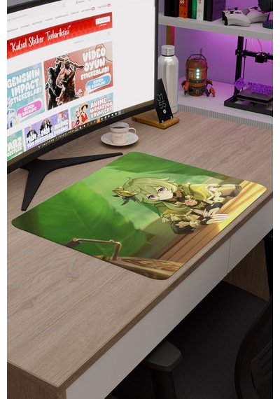 Collei Genshin Impact Anime Gacha V2 - 48x40 Xl Gaming Mouse Pad Fare Altlığı