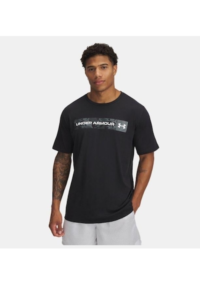 Under Armour Ua Camo Chest Stripe Ss Erkek T-shirt-30129 SIYAH