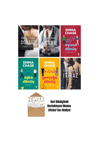 Emma Chase 6 Kitap Seti + Okuma Sticker'ları