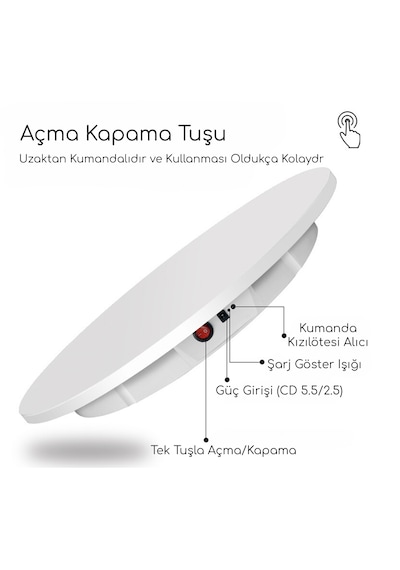 Gdx Tuta-60 60 Cm Turn Table - Döner Stand - Döner Tabla