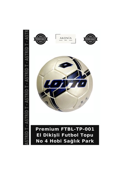 Premium Ftbl-tp-001 El Dikişli Futbol Topu No 4 Hobi Sağlık Park Çok Renkli