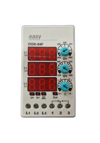 Dgk-04f Dijital Faz Sıralı Gerilim Kontrol Rölesi Nötrsüz