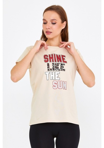 Brz Collection Baskılı Kadın T-Shirt