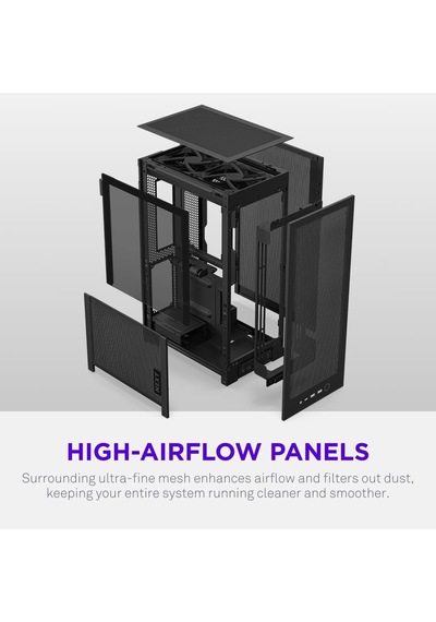 H2 Flow Mini-ıtx Cı-h21fb-01 Siyah Gaming Oyuncu Kasa