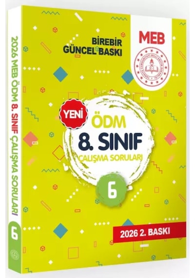 2026 LGS 8.sınıf Meb Çalışma Soruları Soru Bankası 6lı Modül Set Ödm Çalışma Kitapları Baskı Ücreti