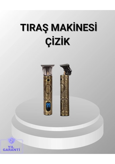 Şarjlı Kablosuz Tıraş Makinesi 1800 Mah Batarya, Uzun Pil Ömrü, Profesyonel Sessiz Motor
