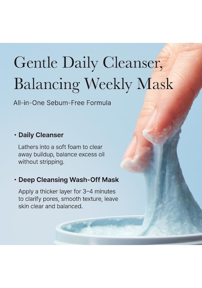 Fresh Blue Hyssop Rice Mochi Cleanser